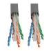 Tripp Lite N222-01K-GY Cat6 Gigabit Solid Core UTP PVC Bulk Ethernet Cable, Gray, 1000 ft. (304.8 m), TAA