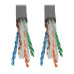 Tripp Lite N224-01K-GY Cat6 Gigabit Solid Core Plenum-Rated UTP CMP PVC Bulk Ethernet Cable, Gray, 1000 ft. (304.8 m)