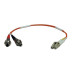Tripp Lite N457-001-50 Duplex Multimode 50/125 Fiber Adapter (LC-ST M/F) 1 ft. (0.31 m)