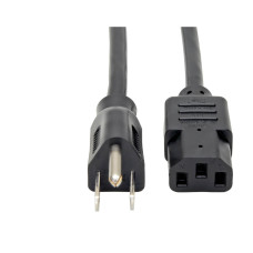 Tripp Lite Standard Computer Power Cord Lead Cable, 10A, 18AWG (NEMA 5-15P to IEC-320-C13), 3.66 m (12-ft.)