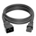 Tripp Lite P032-007 C20 to C13 Power Cord for Computer - Heavy-Duty, 15A, 100-250V, 14 AWG, 7 ft. (2.13 m), Black