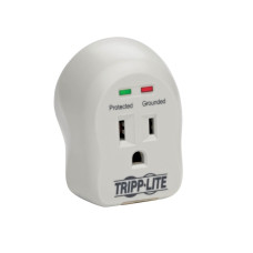Tripp Lite SpikeCube Series 1-Outlet Personal Surge Protector, Direct Plug-In, 600 Joules, 2 Dignostic LEDs