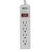 Tripp Lite Protect It! 4-Outlet Home Computer Surge Protector Strip, 4-ft Cord, 450 Joules