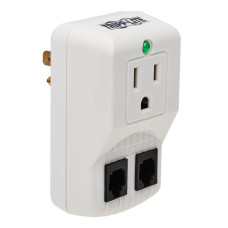 Tripp Lite Protect It! 1-Outlet Portable Surge Protector, Direct Plug-In, 600 Joules, Tel/Modem Protection