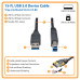 Tripp Lite U322-015-BK USB 3.2 Gen 1 SuperSpeed Device Cable (A to B M/M) Black, 15 ft. (4.57 m)