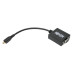 Tripp Lite P131-06N-MICROA Micro HDMI to VGA Adapter Video Converter with Audio for Smartphones/Tablets/Ultrabooks, (M/F), 6-in. (15.24 cm)