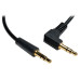 Tripp Lite P312-001-RA 3.5mm Mini Stereo Audio Cable with one Right-Angle plug (M/M), 1 ft. (0.31 m)