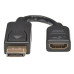 Tripp Lite P136-000 DisplayPort to HDMI Video Adapter Video Converter (M/F), HDCP, Black, 6 in. (15 cm)