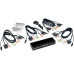 Tripp Lite 4-Port DVI Dual-Link / USB KVM Switch w/ Audio and Cables