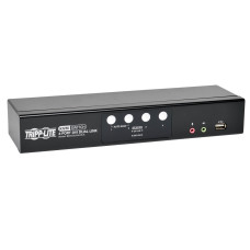 Tripp Lite 4-Port DVI Dual-Link / USB KVM Switch w/ Audio and Cables