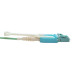 Tripp Lite N844-03M-8LC-PT MTP/MPO Fan-out Cable with Push/Pull Tab Connectors, MTP/MPO to 4xLC, 40GbE, 40GBASE-SR4,OM3 Plenum-rated - Aqua, 3M (9.84 ft.)