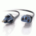 C2G 5ft Universal 16 AWG Power Cord (IEC320C13 -> NEMA 5-15P) Black 1.5 m
