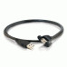 C2G 1ft USB 2.0 A Male to A Female Panel Mount Cable USB cable 0.3 m USB A Black