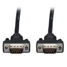 Tripp Lite P502-010-SM Low-Profile VGA High-Resolution RGB Coaxial Cable (HD15 M/M), 10 ft. (3.05 m)