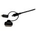 StarTech.com 1 m (3 ft.) 3 in 1 Charging Cable - Multi USB to Lightning or 30-pin Dock or Micro-USB for iPhone / iPad / iPod / Android - Apple MFi Certified - USB 2.0