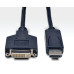 Tripp Lite P134-003 DisplayPort to DVI Cable Adapter, Converter for DP-M to DVI-I-F, 3 ft. (0.91 m)
