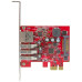 StarTech.com 3-Port PCI Express USB 3.0 Card + Gigabit Ethernet