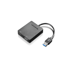 Lenovo Universal USB 3.0 to VGA/HDMI USB Type-A Black