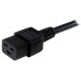StarTech.com 10ft (3m) Heavy Duty Power Cord, NEMA 5-15P to C19 AC Power Cord, 15A 125V, 14AWG, Computer Power Cord, Heavy Gauge Power Cable for PDUs and Network Equipment, NEMA 5-15P to IEC 60320 C19 Power Cord