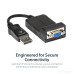 StarTech.com DisplayPort to VGA Adapter - Active DP to VGA Converter - 1080p Video - Durable - DP/DP++ Source to VGA Monitor Cable Adapter Dongle - DP 1.2 to VGA - Latching DP Connector