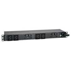 Tripp Lite 5/5.8kW Single-Phase 208/240V Basic PDU, 4 C19 Outlets, NEMA L6-30P Input, 12 ft. Cord, 1U Rack-Mount