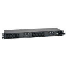Tripp Lite 5/5.8kW Single-Phase 208/240V Basic PDU, 10 C13 Outlets, NEMA L6-30P Input, 12 ft. Cord, 1U Rack-Mount