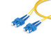 StarTech.com 2m (6.6ft) SC to SC (UPC) OS2 Single Mode Duplex Fiber Optic Cable, 9/125µm, 40G/100G, Bend Insensitive, Low Insertion Loss, LSZH Fiber Patch Cord