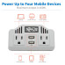 Tripp Lite 400W PowerVerter Ultra-Compact Car Inverter with 2 AC/2USB - 3.1A/Battery Cables/Cigarette Ligther Adapter (CLA)