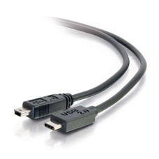 C2G 3ft, USB 2.0 Type C, Mini-USB B USB cable 0.9144 m USB C Black