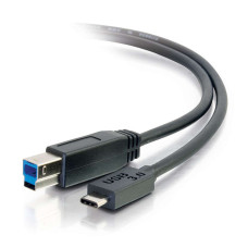 C2G 6ft, USB 3.0 Type C, USB B USB cable 1.8288 m USB 3.2 Gen 1 (3.1 Gen 1) USB C Black