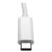 Tripp Lite U436-06N-GBW USB-C to Gigabit Network Adapter, Thunderbolt 3 Compatibility - White