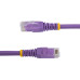 StarTech.com 10ft CAT6 Ethernet Cable - Purple CAT 6 Gigabit Ethernet Wire -650MHz 100W PoE RJ45 UTP Molded Network/Patch Cord w/Strain Relief/Fluke Tested/Wiring is UL Certified/TIA