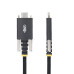 StarTech.com 10ft (3m) USB-C Charging Cable, Side Screw Locking, 240W (5A) PD EPR, Silicone Jacket w/Braided Nylon, USB 2.0 Laptop Charger Cable, USB-IF Certified, Rugged USB-C Charging Cord