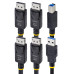 StarTech.com 6ft (1.8m) Dual-DisplayPort and USB 5Gbps KVM Cable, 4K 60Hz, DP 1.2 and USB Combo Cable for Dual-Monitor KVM Switches