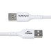 StarTech.com 10ft (3m) USB-A to USB-C Charging Cable, Charge & Sync, 3A, USB 2.0, TPE Jacket - White USB Charging Cord
