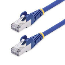 StarTech.com 10ft Blue CAT8 Ethernet Cable, Snagless RJ45, 25G/40G, 2000MHz, 100W PoE++, S/FTP, 26AWG Pure Bare Copper Wire, LSZH, Shielded Network Patch Cord w/Strain Reliefs, Fluke Channel Tested