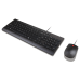 Lenovo 4X31R64400 keyboard Mouse included Universal USB US English Black