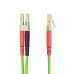 StarTech.com 15m (50ft) LC to LC (UPC) OM5 Multimode Fiber Optic Cable, 50/125µm Duplex LOMMF Zipcord, VCSEL, 40G/100G, Bend Insensitive, Low Insertion Loss, LSZH Fiber Patch Cord