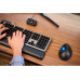 Kensington MK7500F QuietType Pro keyboard Home/Office USB + RF Wireless + Bluetooth QWERTY US English Aluminium, Black