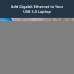 StarTech.com 3-Port Portable USB 3.0 Hub plus Gigabit Ethernet - Built-In Cable~3-Port Portable USB 3.0 Hub plus Gigabit Ethernet - 5Gbps - Built-In Cable
