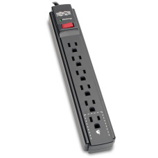 Tripp Lite TLP615B surge protector Black 6 AC outlet(s) 120 V 4.5 m