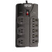 Tripp Lite TLP808B surge protector Black 8 AC outlet(s) 120 V 2.5 m