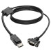 Tripp Lite P581-003-VGA-V2 DisplayPort 1.2 to VGA Active Adapter Cable (DP with Latches to HD15 M/M), 3 ft. (0.9 m)