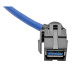 Tripp Lite USB 3.0 SuperSpeed Keystone Jack Type-A Extension Cable (M/F), 0.91 m (3-ft.)