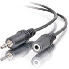 C2G 1.5ft 3.5mm Stereo Audio Extension Cable M/F audio cable 0.45 m Black