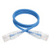 Tripp Lite N201-S02-BL Cat6 Gigabit Snagless Slim UTP Ethernet Cable (RJ45 M/M), PoE, Blue, 2 ft. (0.61 m)