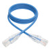 Tripp Lite N201-S03-BL Cat6 Gigabit Snagless Slim UTP Ethernet Cable (RJ45 M/M), PoE, Blue, 3 ft. (0.91 m)