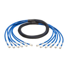 Tripp Lite N261-010-6MM-BL Cat6a 10G Pre-Terminated Copper Trunk Assembly (6x RJ45 M/M), Blue, 10 ft. (3.05 m)