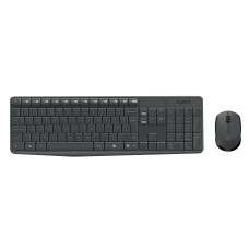 Logitech MK235 keyboard Mouse included RF Wireless QWERTY Grey
