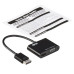 Tripp Lite P136-06N-HV-V2 DisplayPort to VGA/HDMI All-in-One Converter Adapter, DP ver 1.2, 4K 30 Hz HDMI